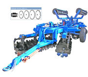 Борона дисковая БДВ-4.2-01 глубина обработки до 20см,  с производительн